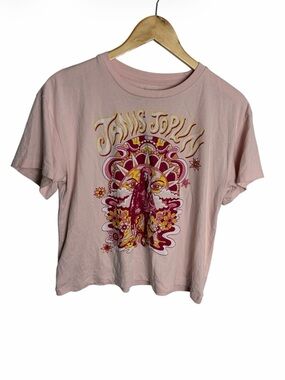 Gap X Janis Joplin pink retro graphic T shirt size S